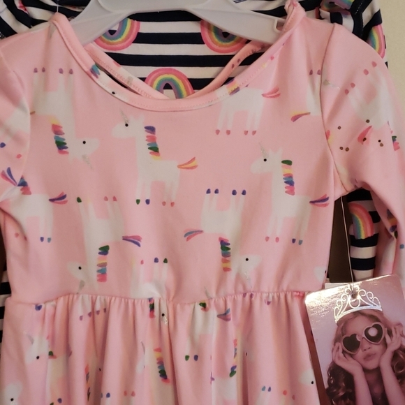 12 MO babygirl 2-Pack Long Sleeved Dresses - Picture 3 of 10